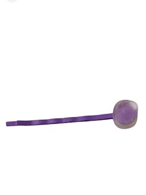 Handmade purple sea glass Bobby pin hair barrette